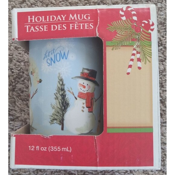 Unbranded Other - Holiday Mug - Let It Snow - Snowmen, Trees and Snowflake design - 12 fl oz X-Mas